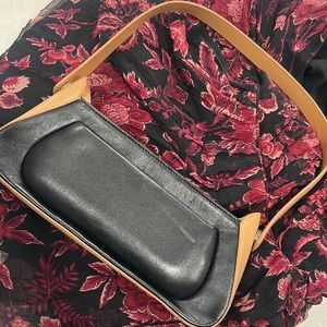 Sondra Roberts Brown Blacker Leather Mini Bag